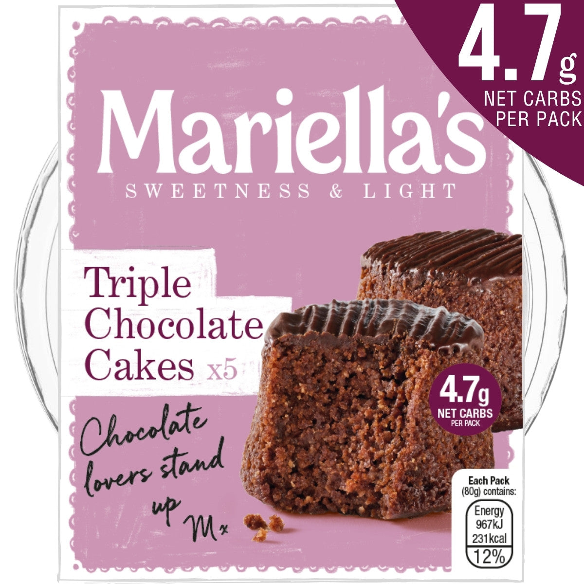 Triple Chocolate Cakes x5 (Keto-friendly)